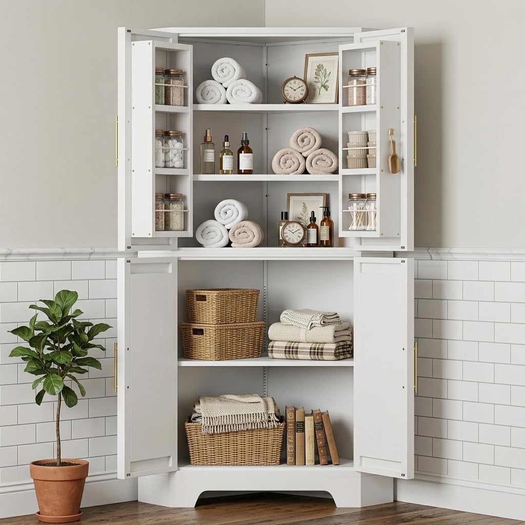Tall Metal Corner Pantry Cabinet