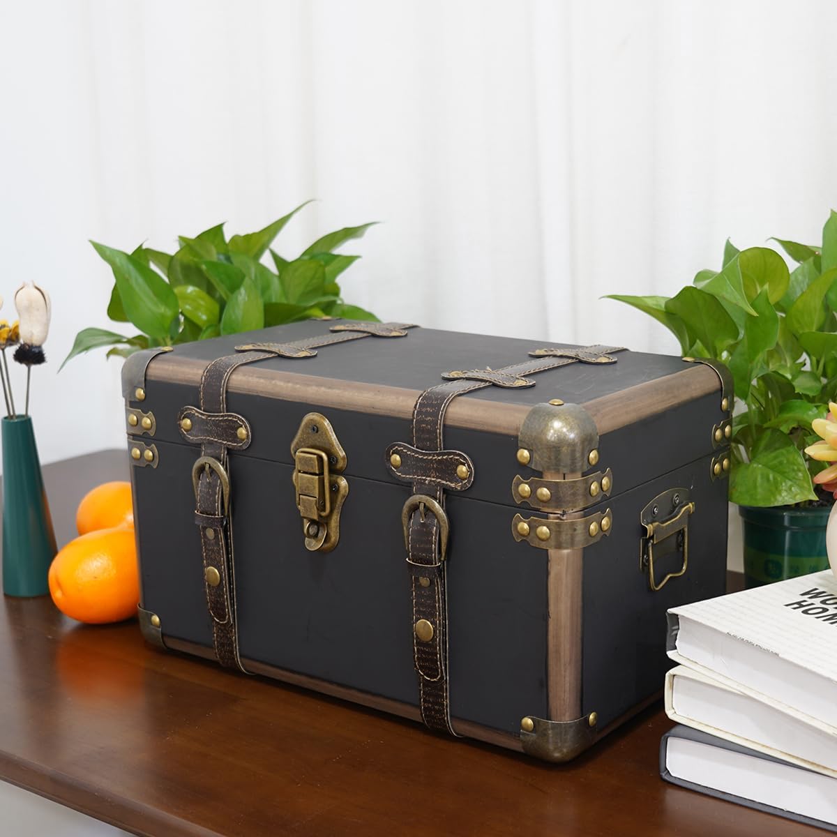 Vintage Wooden Decorative Storage Box