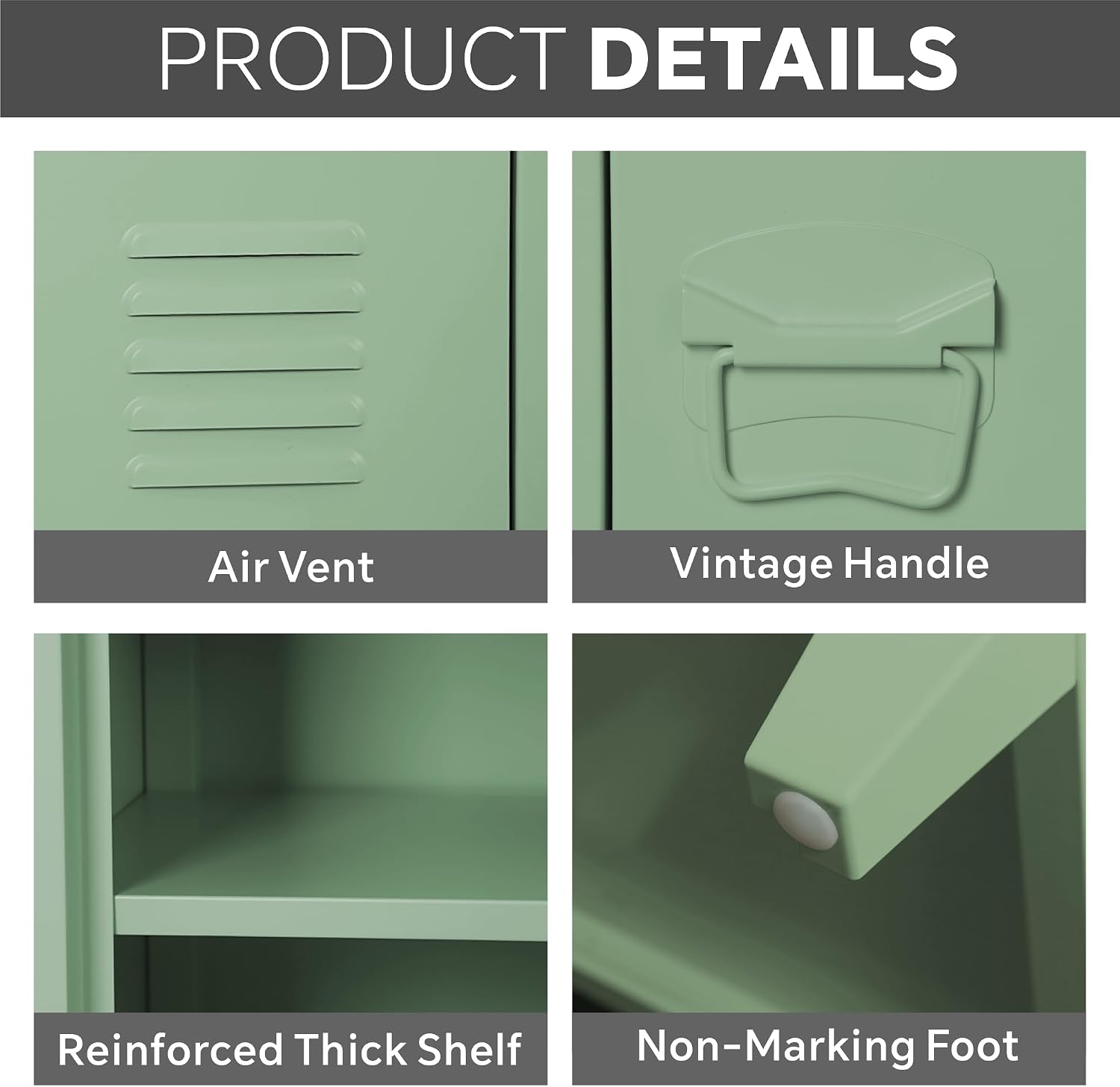3 Door Metal TV Storage Cabinet