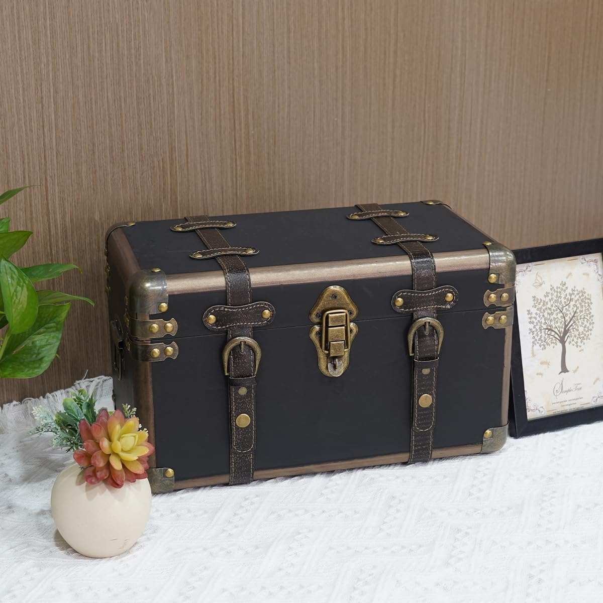 Vintage Wooden Decorative Storage Box