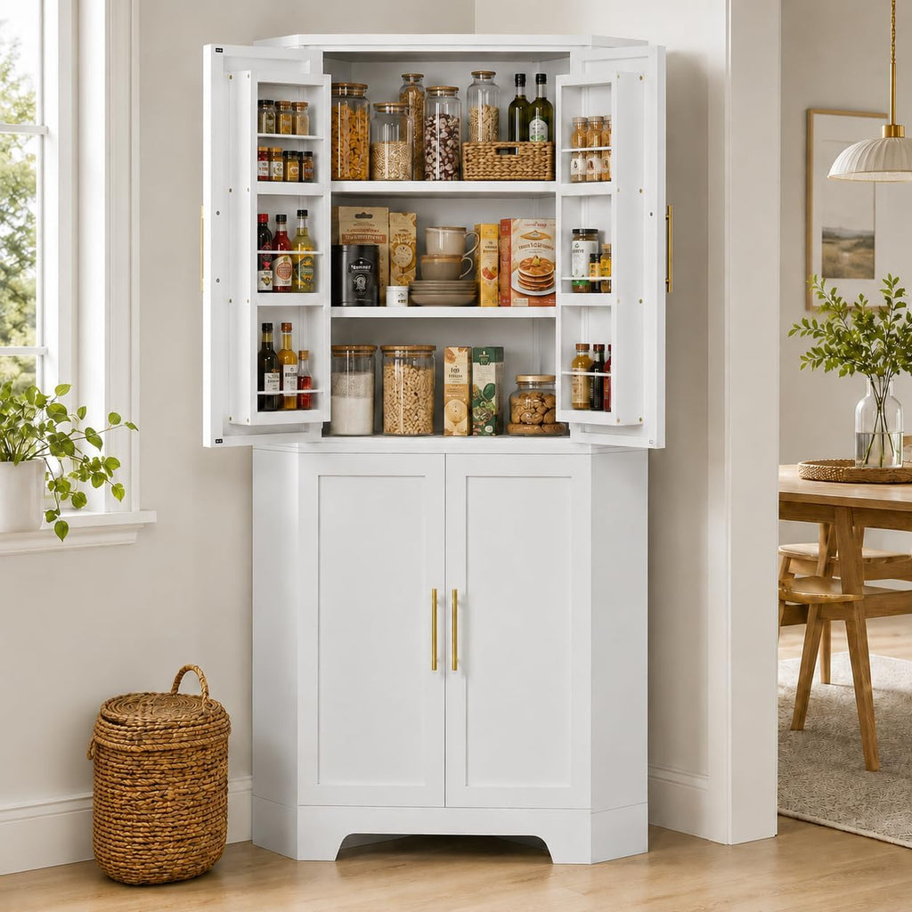 Tall Metal Corner Pantry Cabinet