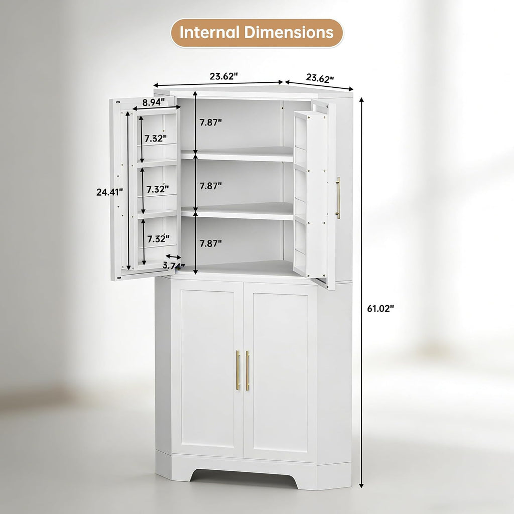 Tall Metal Corner Pantry Cabinet