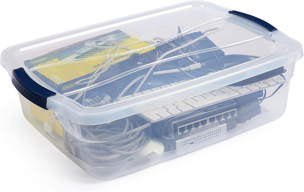 Cleverstore Clear Storage Bins 6-Pack