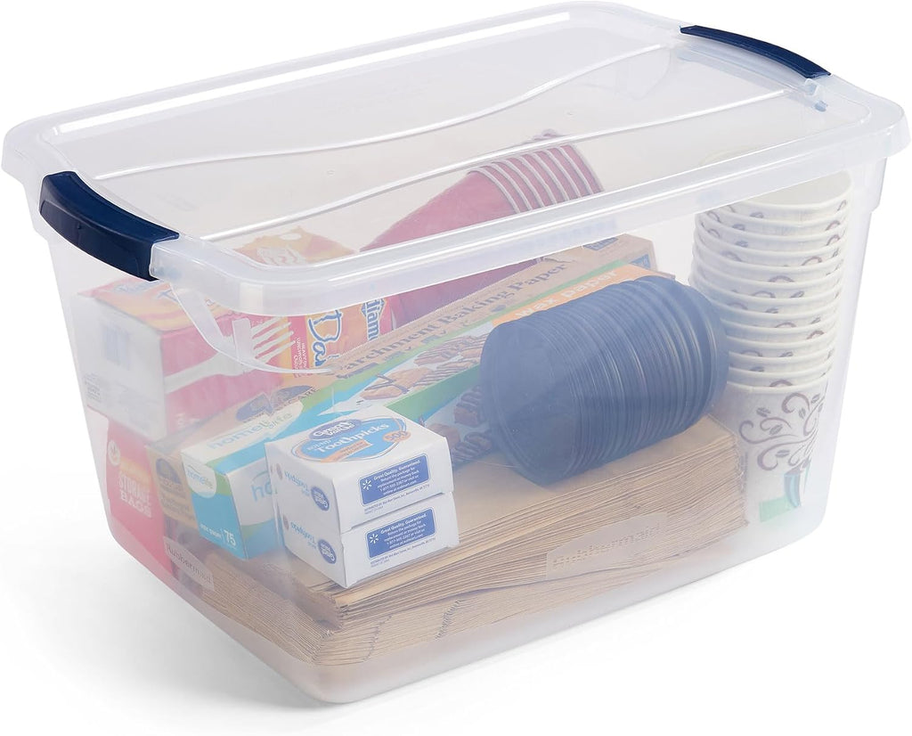 Cleverstore Clear Storage Bins 6 Pack