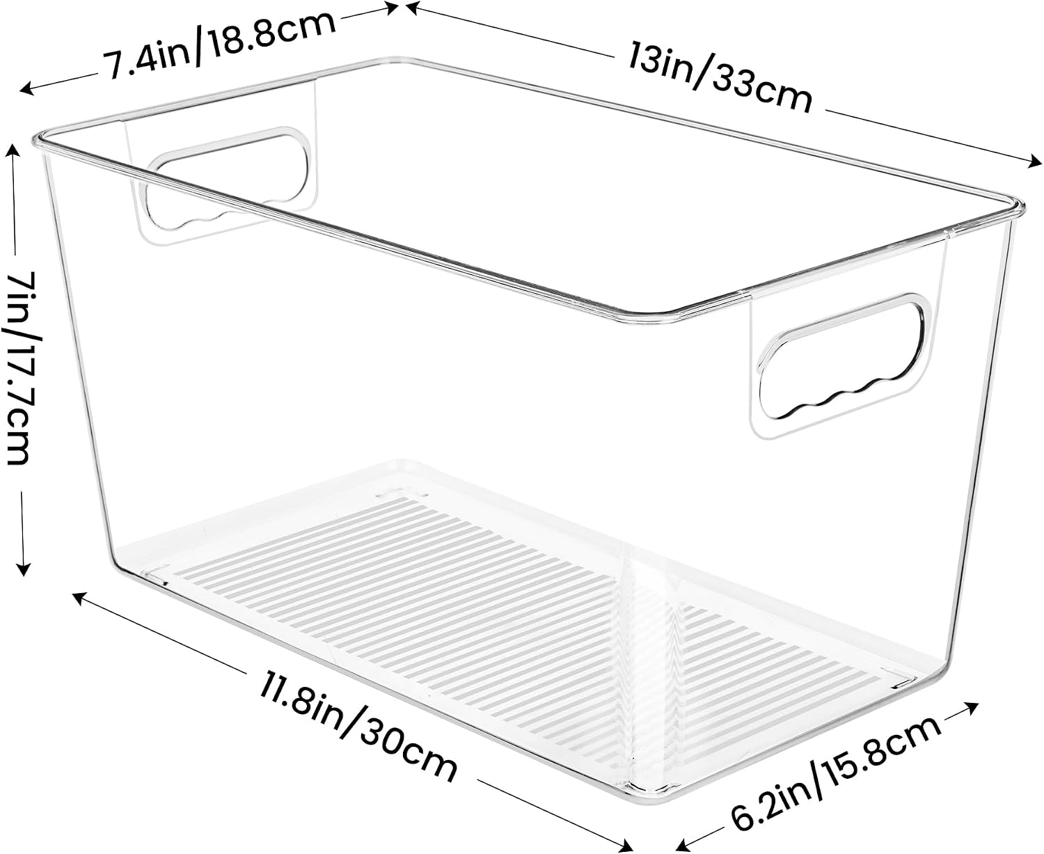 Clear Storage Bins 10 Pack XL