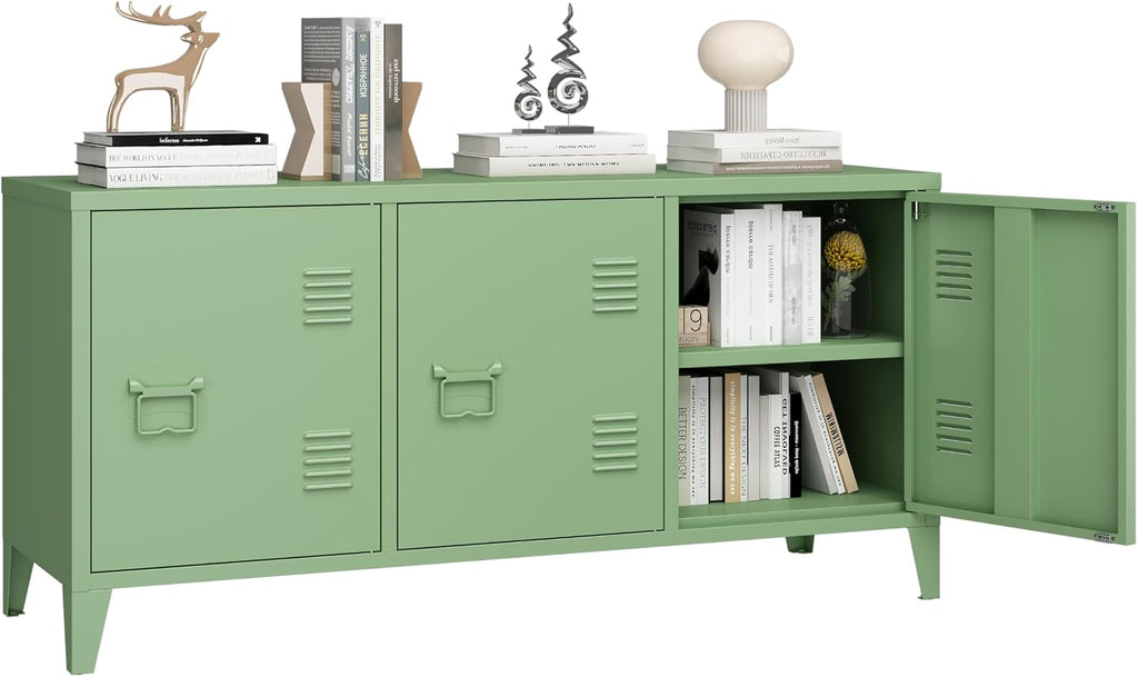 3 Door Metal TV Storage Cabinet