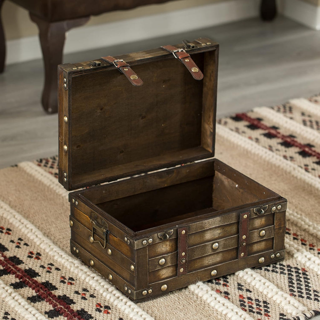 Small Wooden Storage Trunk