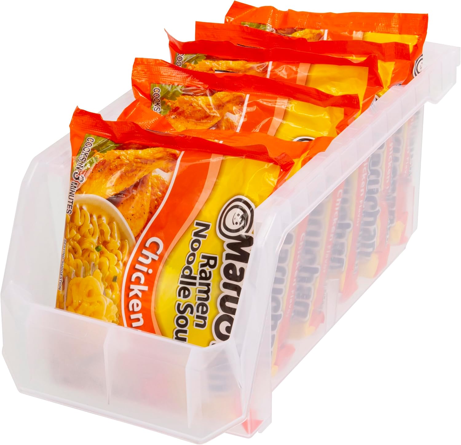 Medium Plastic Storage Bins 8 Pack