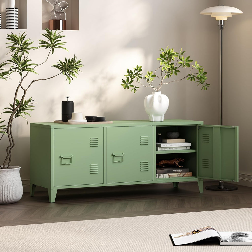 3 Door Metal TV Storage Cabinet