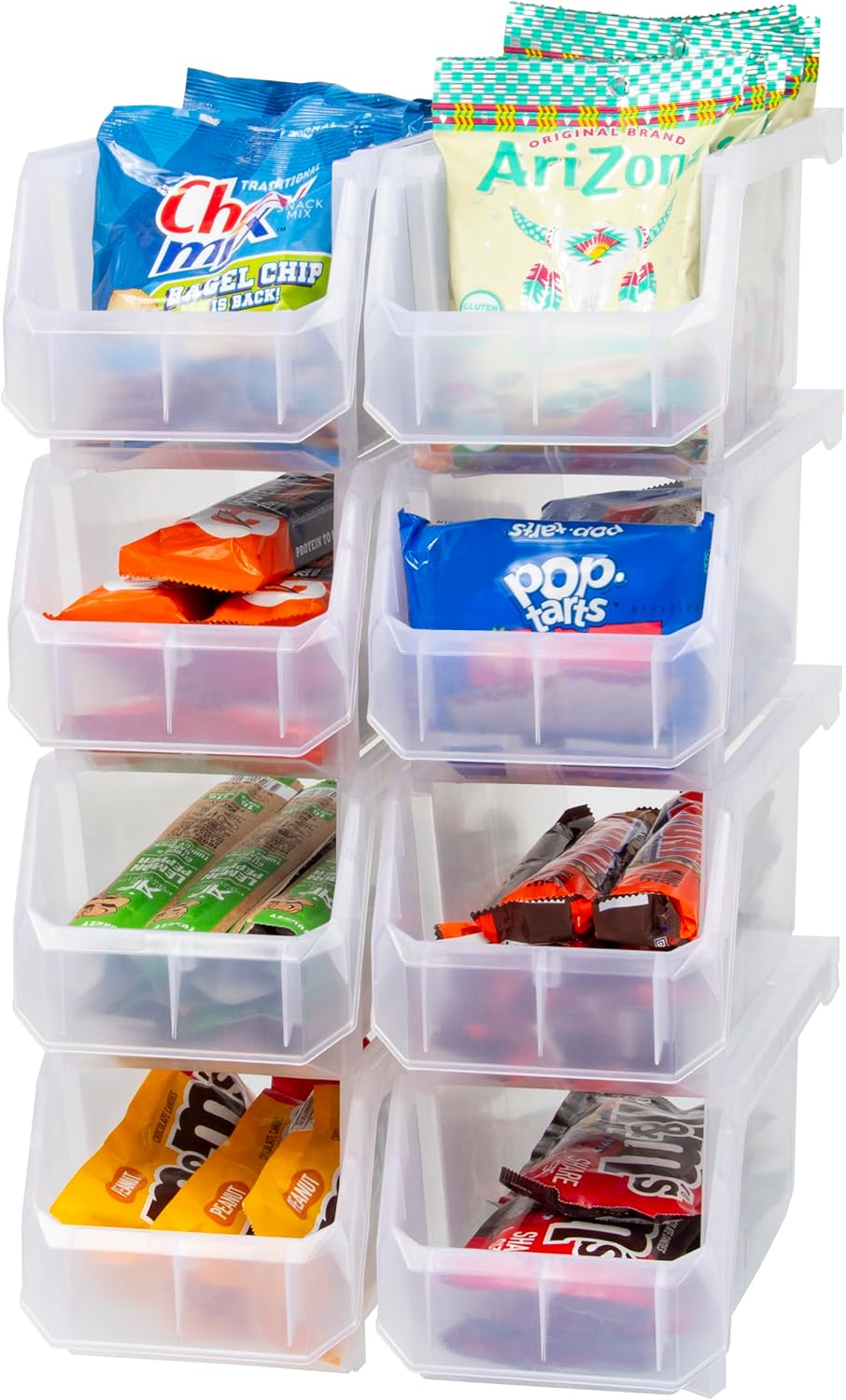 Medium Plastic Storage Bins 8 Pack