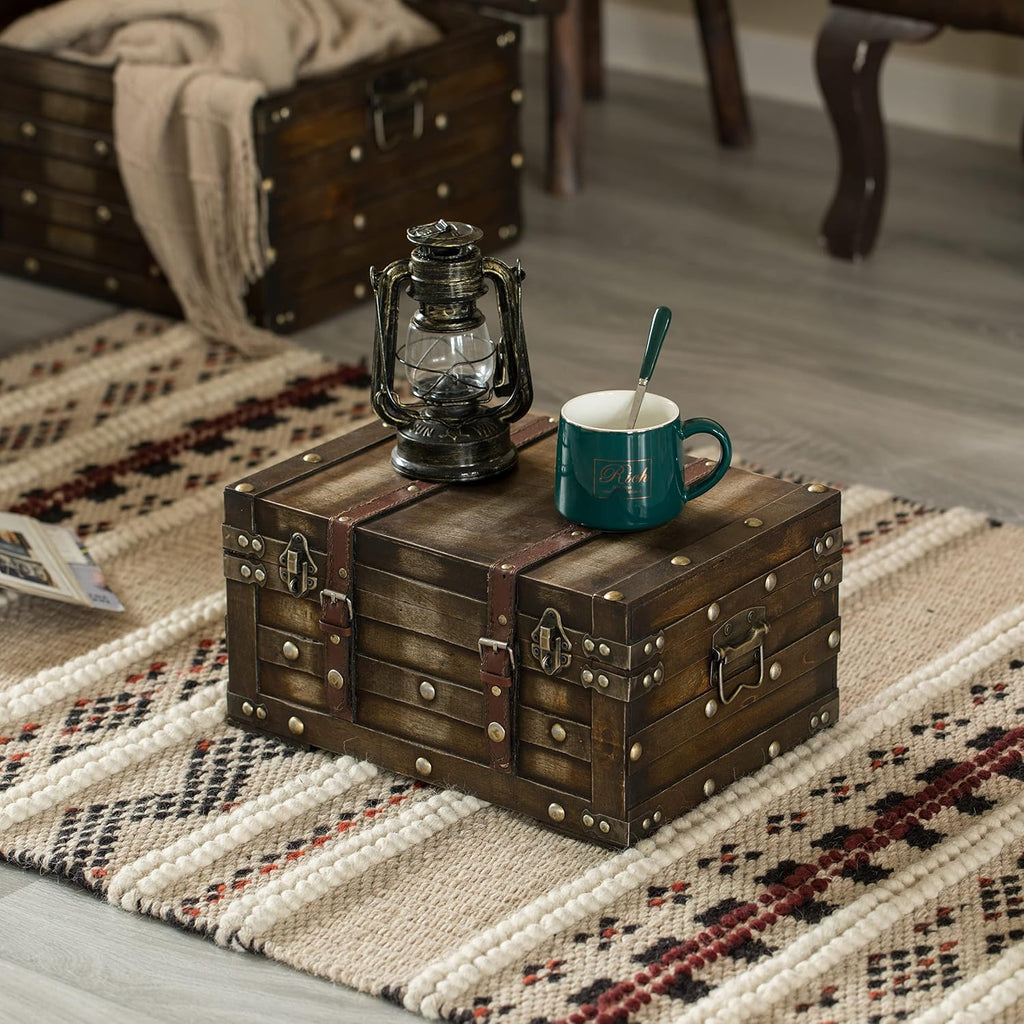 Small Wooden Storage Trunk